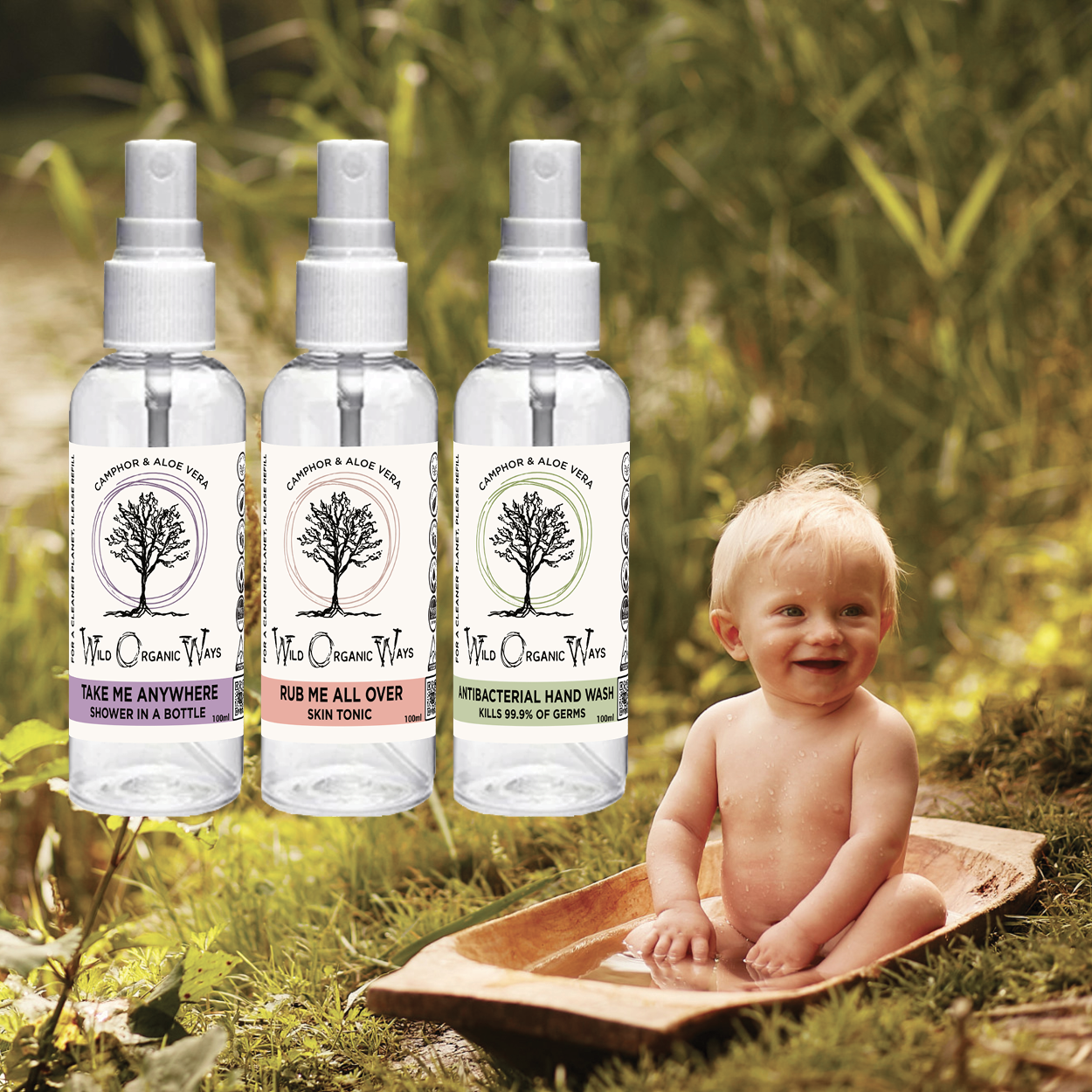 Newborn & Baby Clean & Care Trio – Wild Organic Ways
