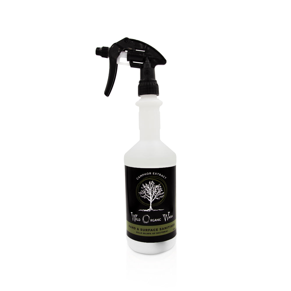 
                  
                    Wild Organic Wash Hand & Surface Sanitiser – naturally antibacterial and antifungal 750ml spray bottle
                  
                