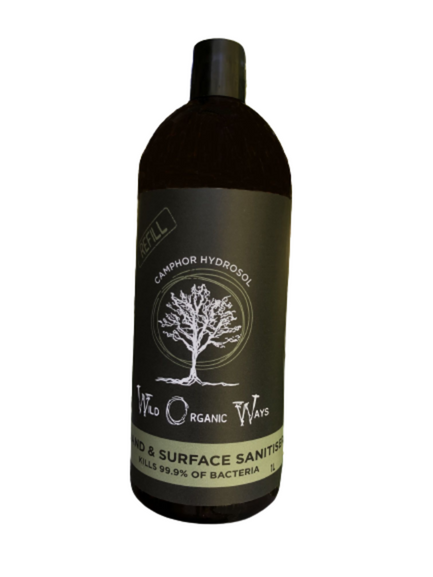 
                  
                    Wild Organic Wash Hand & Surface Sanitiser – naturally antibacterial and antifungal for all surfaces  1 litre refill
                  
                